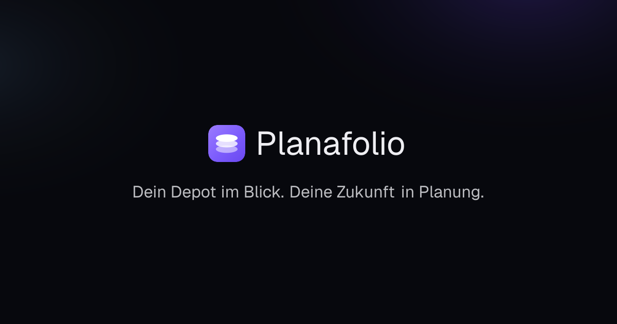 Planafolio — Portfolio Tracker kostenlos & Rentenplanung
